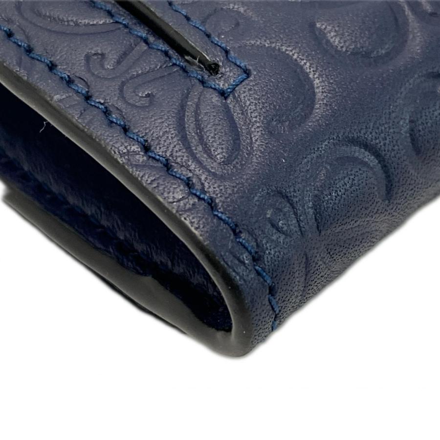LOEWE（ロエベ） リピートアナグラム 長財布 ネイビー レザー