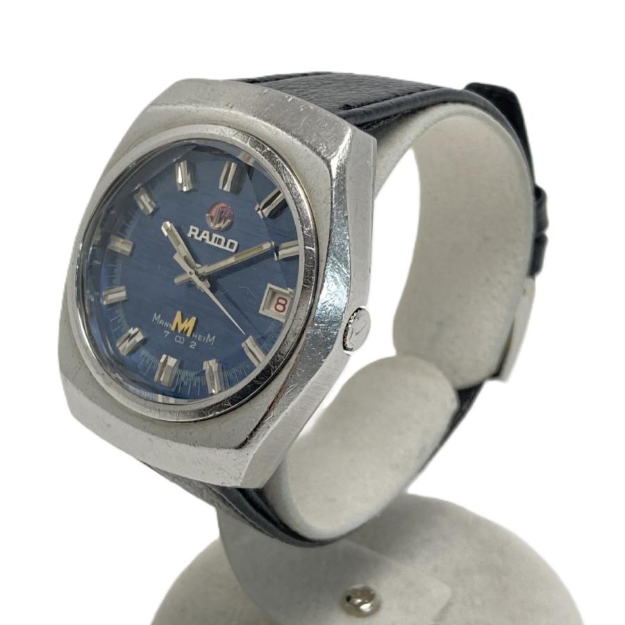 RADO（ラドー） マンハイム702 デイト カットガラス ブルー 自動巻き