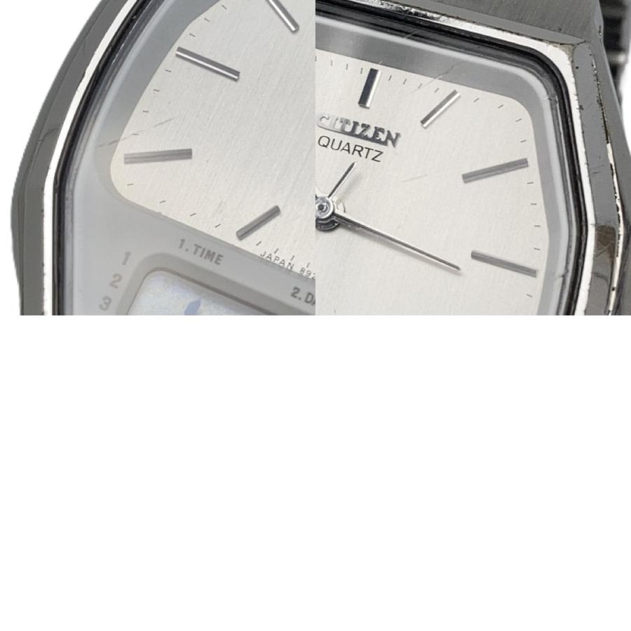 CITIZEN シチズン デジアナ 4-099915 Y ホワイト クォーツ メンズ 腕時計 CITIZEN（シチズン） デジアナ 4-099915 Y ホワイト 傷や汚れあり