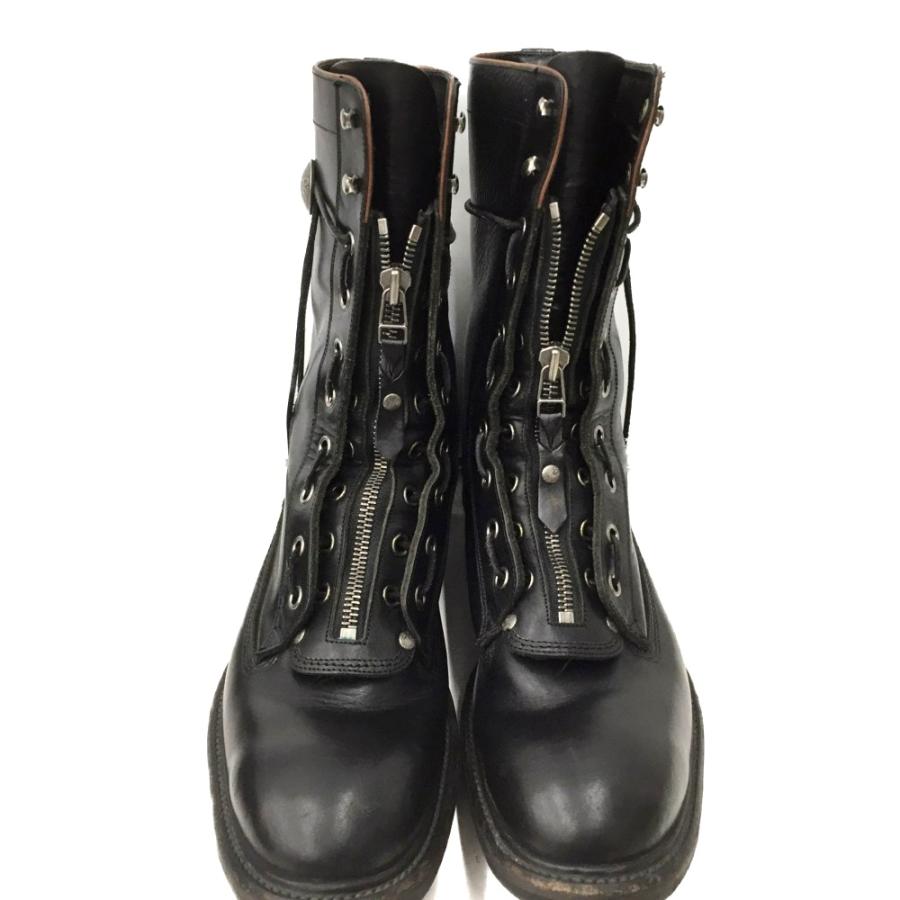 アルフレッドバニスター×ショール レザーブーツ ブラック △△ SCHORL × alfredo BANNISTER アルフレッドバニスター