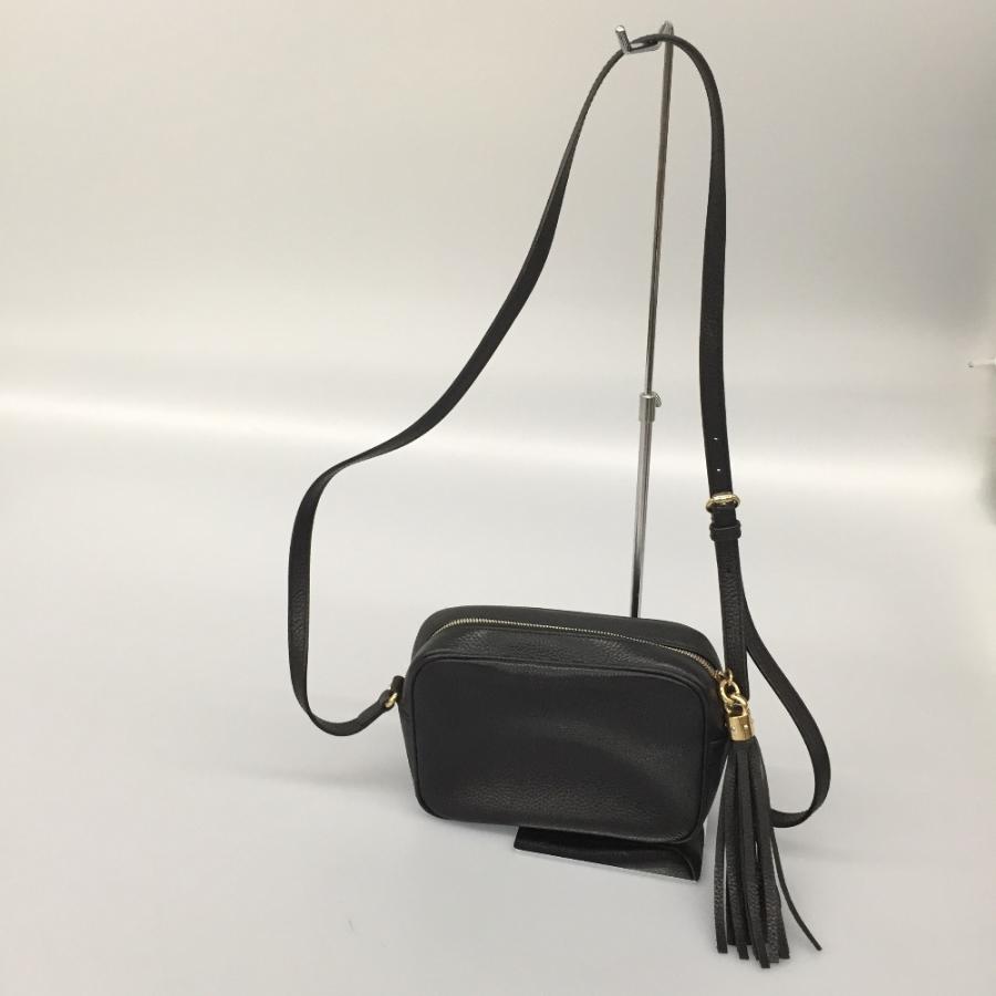 △△GUCCI グッチ ショルダーバッグ スモール レザー ソーホー 内部ヨゴレ有 308364 ブラック GUCCI（グッチ） △△ ショルダーバッグ スモール レザー ソーホー