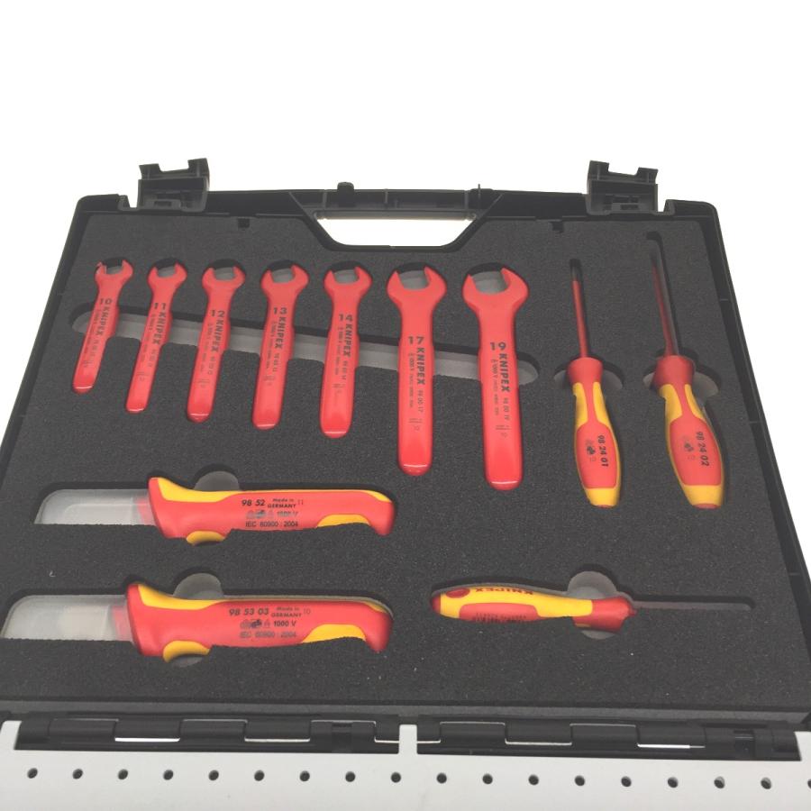 △△　KNIPEX　クニペックス　26点セット　やや傷や汚れあり　絶縁工具セット