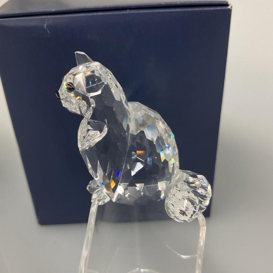 SWAROVSKI（スワロフスキー） △△ おすわり猫 7634046000 やや傷や