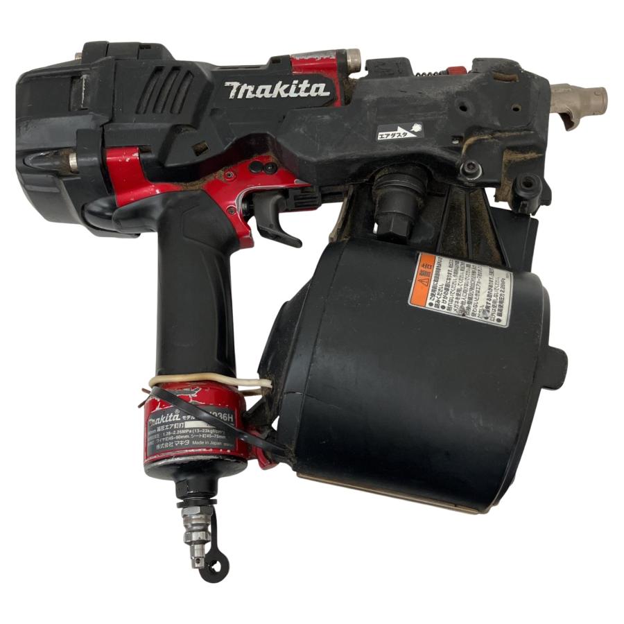 △△ MAKITA マキタ 90mm 高圧 エア釘打 AN936H レッド やや傷や汚れ 