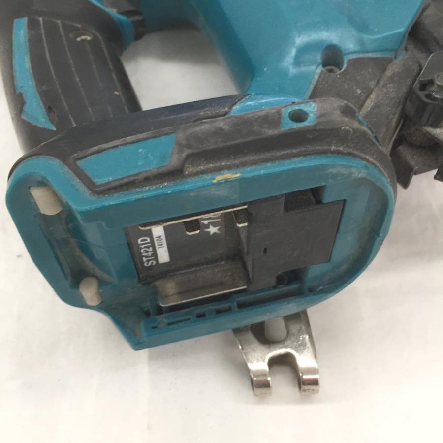 △△ MAKITA マキタ 18V 充電式タッカ　25mm　本体のみ ST421D ブルー やや傷や汚れあり｜bigban｜05