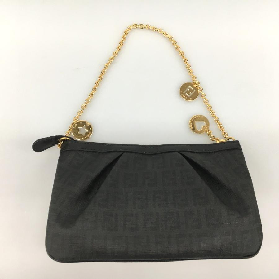 FENDI（フェンディ） △△ ズッカ柄 PVC アクセサリーポーチ 8BR594 