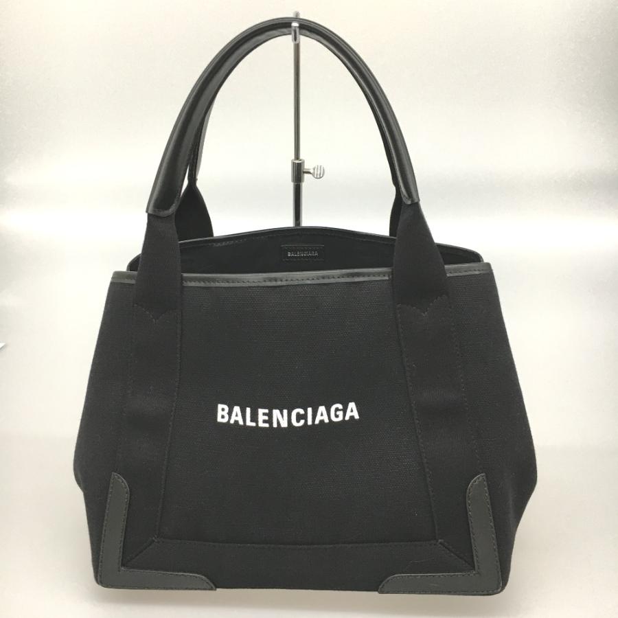 △△ BALENCIAGA 切り バレンシアガ ハンドバッグ ブラック ガバスS 