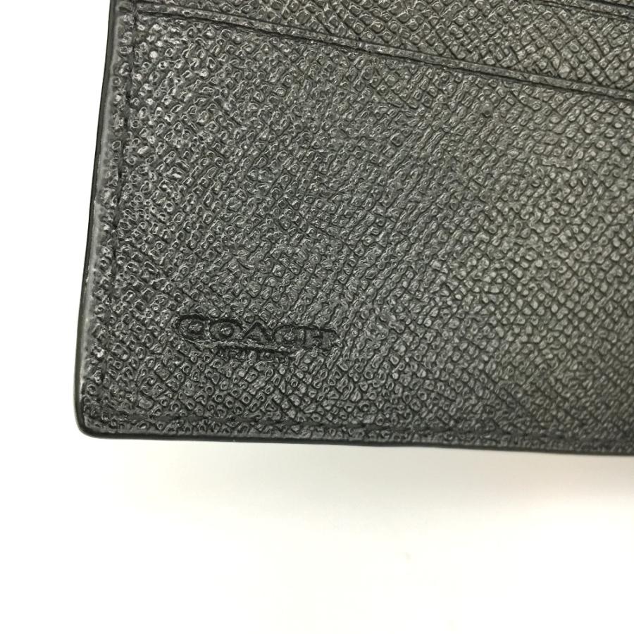 COACH（コーチ） △△ 二つ折り財布 M2244 ブラック 目立った傷や汚れ