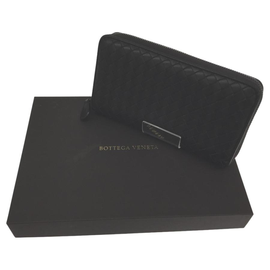 ボッテガヴェネタ イントレチャート ラウンドファスナー 長財布 ロングウォレット BOTTEGA VENETA（ボッテガ・ヴェネタ） ラウンドファスナー長財布 小銭