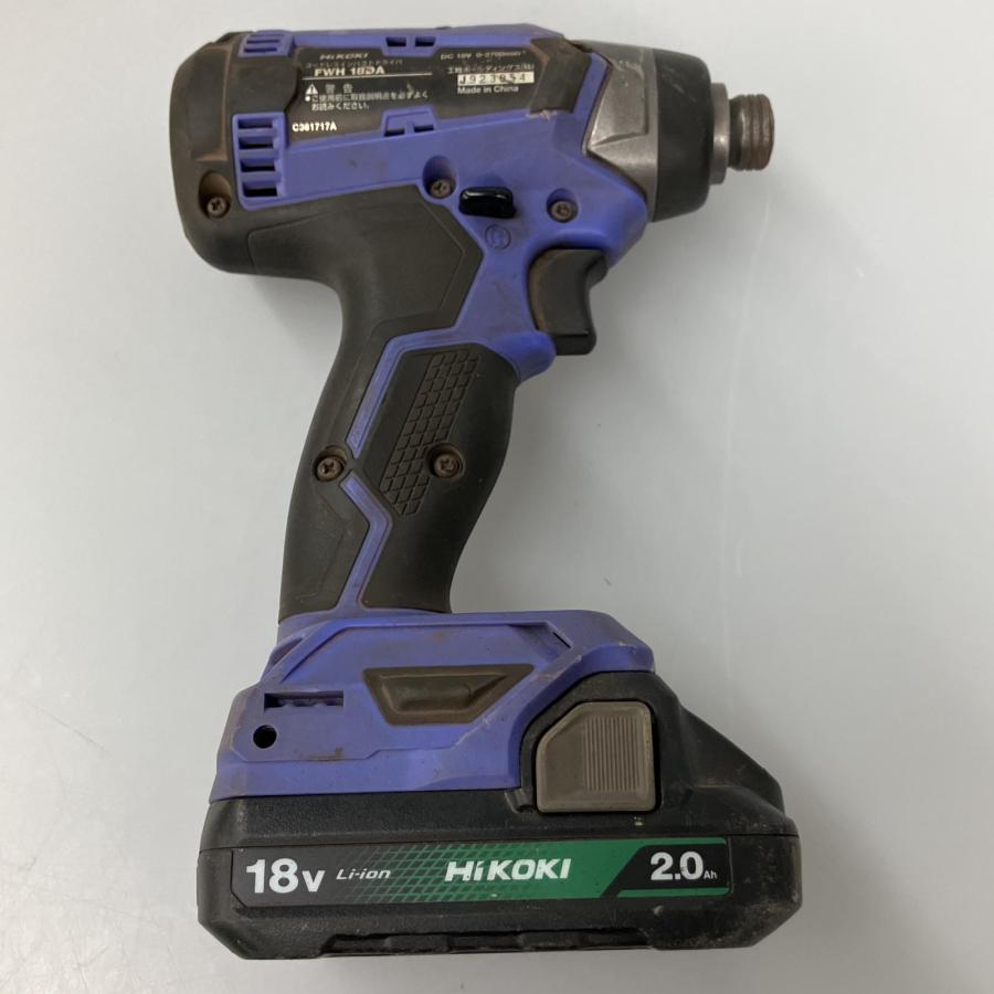 △△ HiKOKI ハイコーキ コードレスインパクトドライバ 18v 充電池1個 