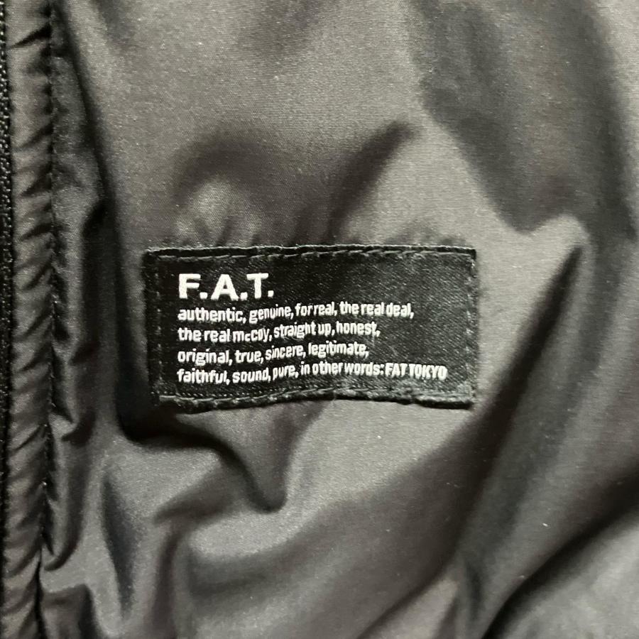 △△FAT エフエーティ SIERRADUBリバーシブルダウンジャケット  SKINNY ブラック×グリーン FAT △△ エフエーティ SIERRADUBリバーシブルダウンジャケット SKINNY