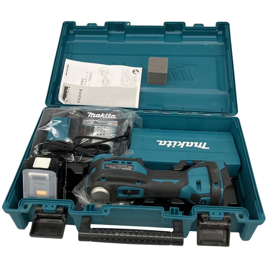 △△MAKITA マキタ  マルチツール 充電器・充電池1個・ケース付 コードレス式 18v 148883Y TM52DRG ブルー △△ MAKITA マキタ マルチツール 充電器・充電池1個・ケース付