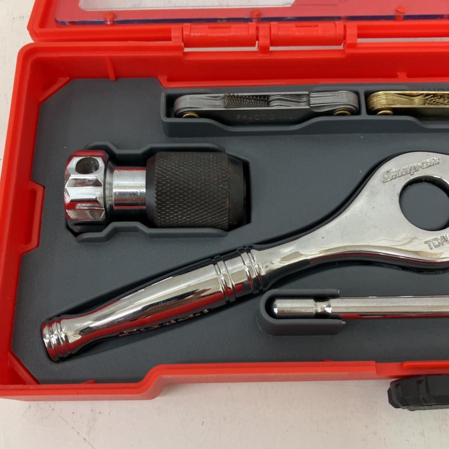 △△Snap-on スナップオン タップ＆ダイス ドライブツール 7点セット レッド △△ Snap-on スナップオン タップ＆ダイス ドライブツール 7点セット