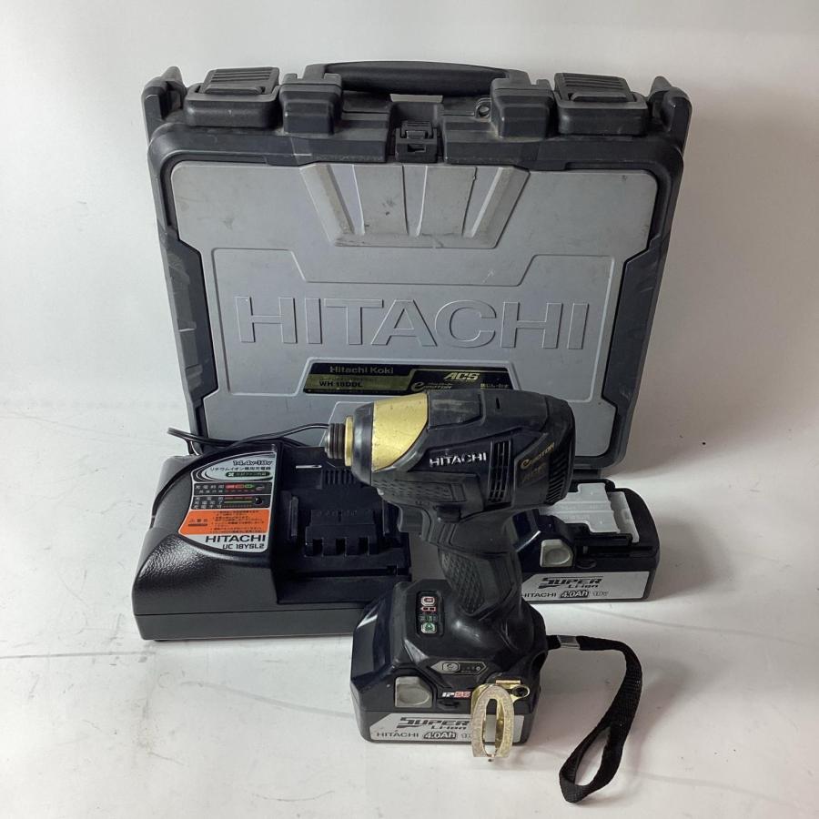 HITACHI 日立 インパクトドライバ WH18DDL 充電器・充電池2個・ケース 