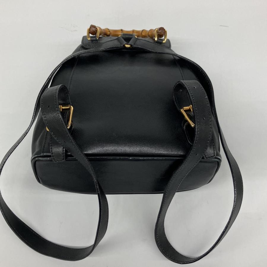 GUCCI（グッチ） △△ レザー バンブー ミニ リュック 一部破損有 003