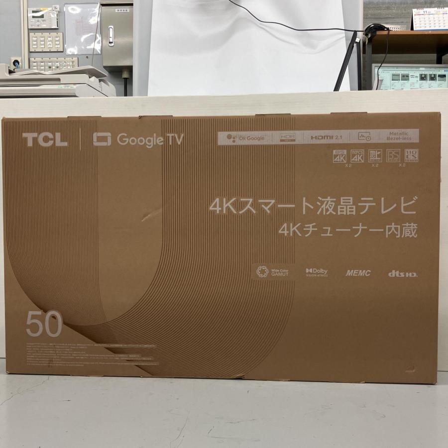 △△ TCL 液晶テレビ 50V型 4K対応 YouTube 対応 50P746 未使用 