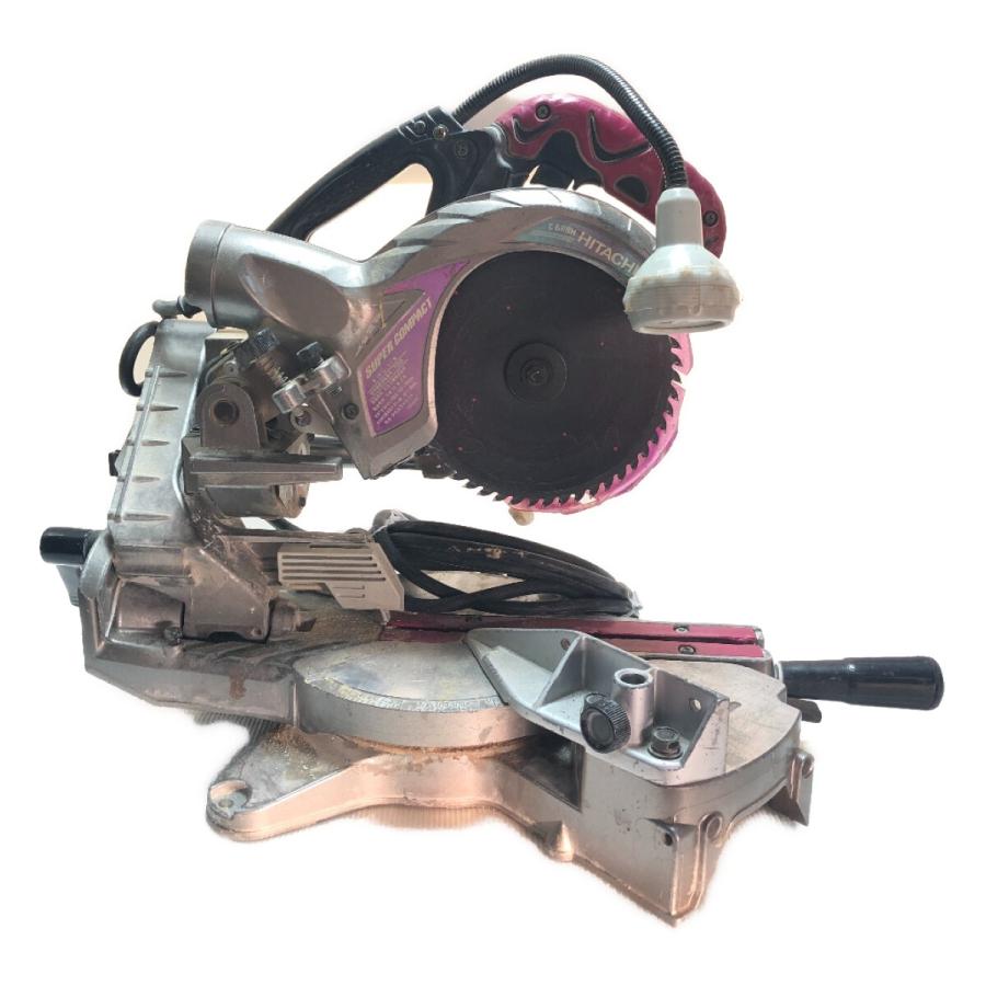 日立 C6RSHC スライドマルノコ 中古品 カバー固定不可 【ハンズクラフト宜野湾店】 ◇◇ HITACHI 日立 卓上スライド丸のこ 安全カバー破損 本体のみ C6RSH