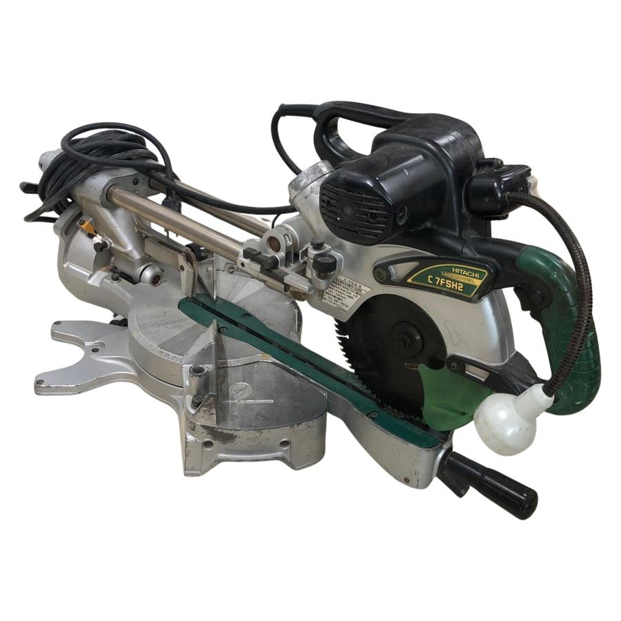 日立工機 卓上スライド丸のこ C 7FSH2 190mm HITACHI 日立 190mm 卓上スライド丸のこ C7FSH2 グリーン 傷や汚れあり