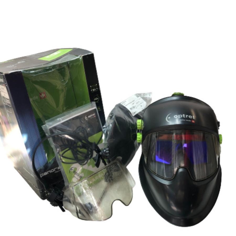 ◇◇ optrel 自動遮光溶接面 panoramaxx ブラック 全体的に状態が悪い 
