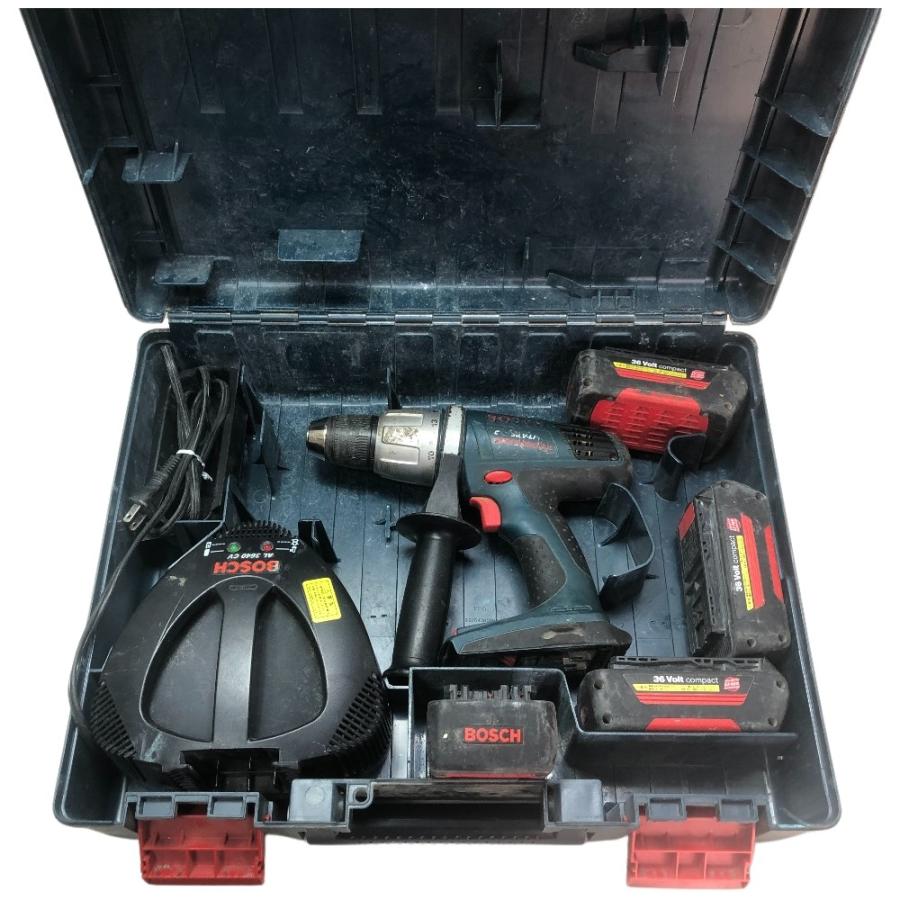 ◇◇ BOSCH ボッシュ 振動ドライバドリル バッテリー4つ付 36v