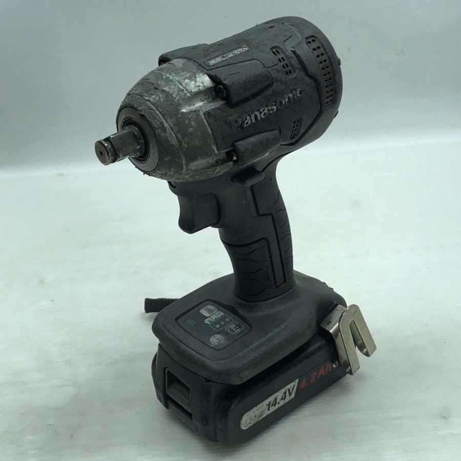 ◇◇ Panasonic パナソニック インパクトレンチ 充電池1個付 程度C  