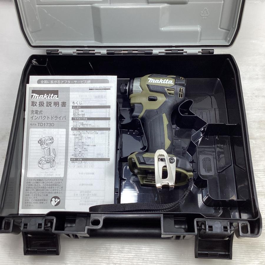 MAKITA マキタ インパクトドライバ コードレス式 電動工具 TD173D オリーブ 未使用に近い 【Ashman】