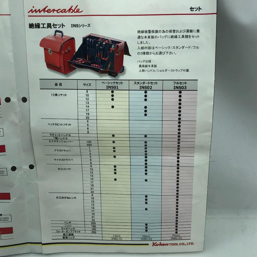 Koken 絶縁工具セット ハンドツール INS02 レッド 未使用に近い