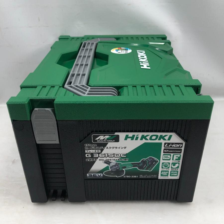 ◇◇HiKOKI ハイコーキ 電動工具 グラインダー 未使用品(S) 付属品完備 コードレス式 36v G3615DC 2WPZ グリーン ◇◇ HiKOKI ハイコーキ 電動工具 グラインダー 未使用品(S) 付属品