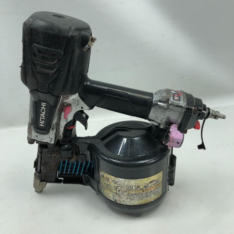 ◇◇ HITACHI 日立 工具 エアツール エア釘打ち NV90HR シルバー 傷や  