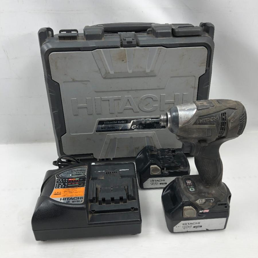 ◇◇ HITACHI 日立 締め付け工具 インパクトドライバ WH18DDL ブラック 