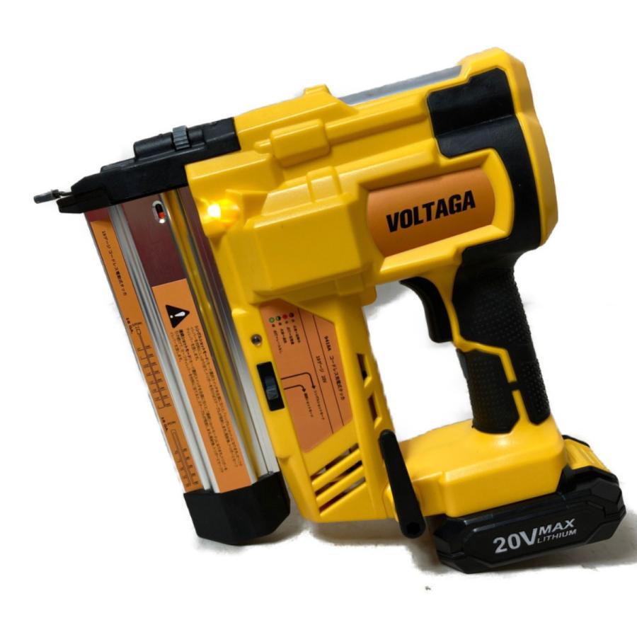 VOLTAGA 電動タッカー20V バッテリー2個付き 持ちこたえ