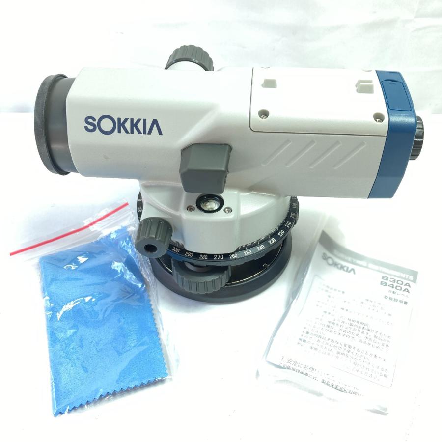 ソキア　B40A　レベル　中古品　現状品　ケース/説明書付き　【ハンズクラフト宜野湾店】 SOKKIA ソキア オートレベル (ケース付）校正歴不明 B40A グレー