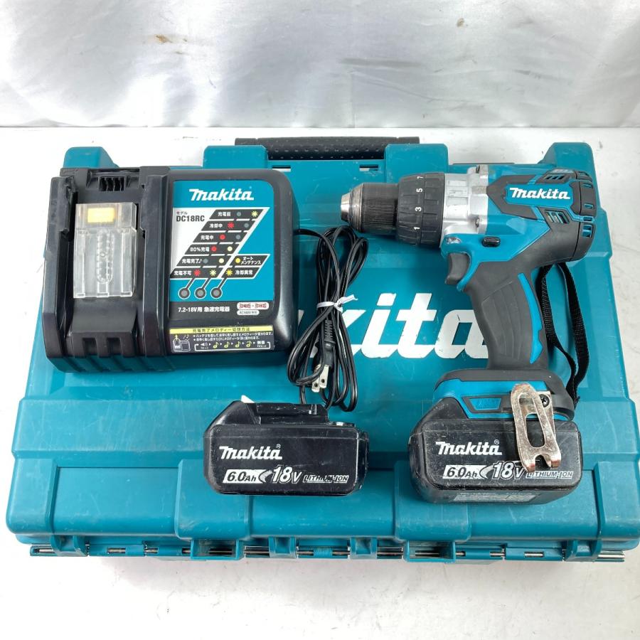 MAKITA マキタ 18V 充電式震動ドライバドリル (バッテリ2個・充電器 