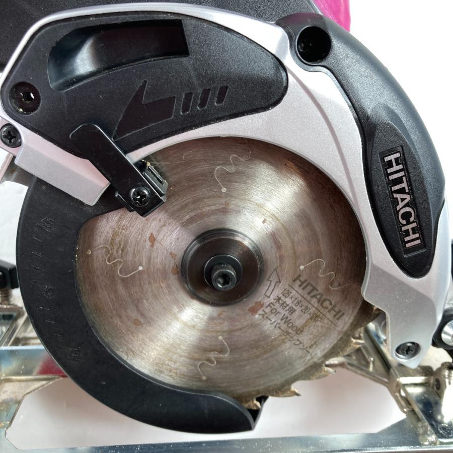 HITACHI 日立 14.4V 125mm コードレス丸のこ （バッテリ1個・充電器・ケース付） C14DSL 【ファミラ】 ショッキングピンク やや傷や汚れあり
