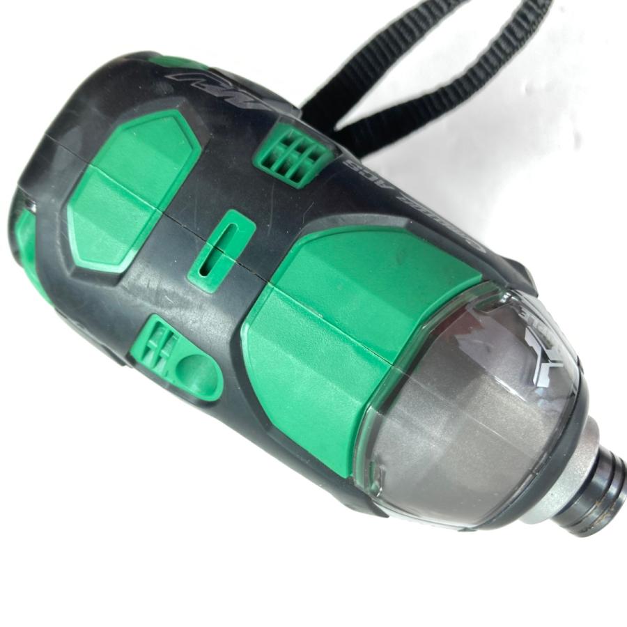 HiKOKI ハイコーキ 36V コードレスインパクトドライバ (バッテリ2個・充電器・ケース付） WH36DA グリーン 【全体的】 目立った傷や汚れなし