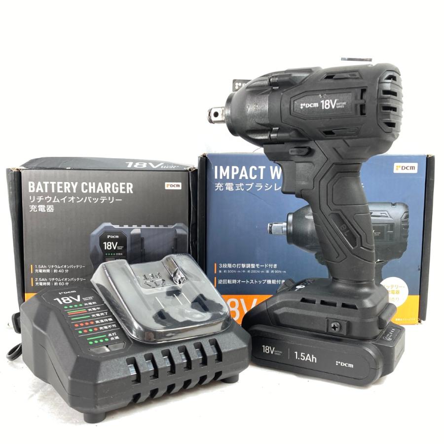 DCM ディーシーエム 充電式ブラシレスインパクトレンチ 18v IW-180D