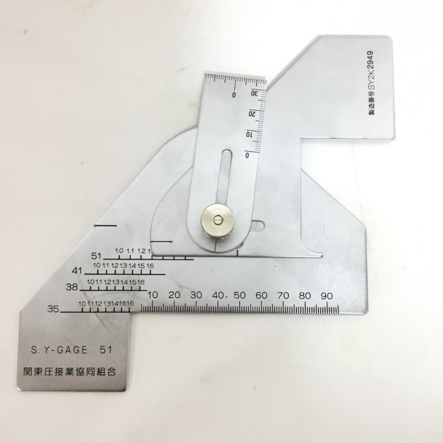 ΘΘ 関東圧接業協同組合 鉄筋ガス圧接部測定用SYゲージ ST-GAGE51 傷や 
