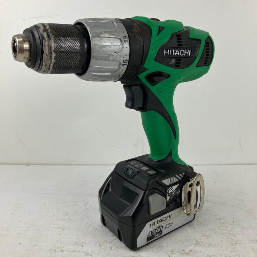 ЗЗHITACHI 日立 18v 16mm 振動ドライバドリル バッテリーx2 充電器 ケース付 DV18DBL グリーン ЗЗ HITACHI 日立 18v 16mm 振動ドライバドリル バッテリーx2 充電器