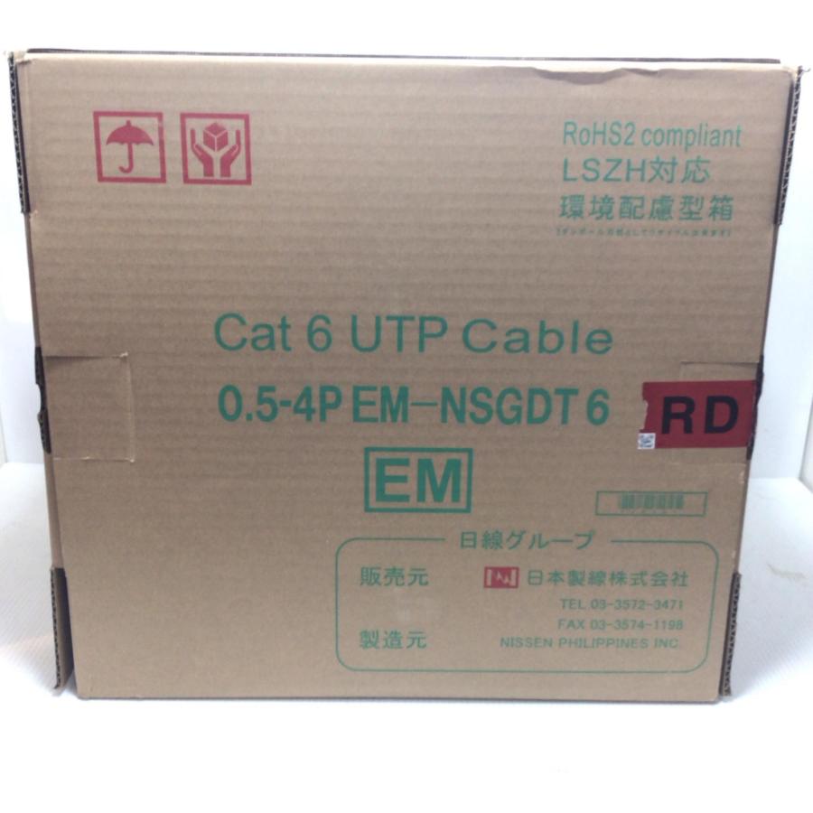 ΘΘ 日本製線株式会社 UTPケーブル 未使用品(S) 300m/12kg Cat6 0.5