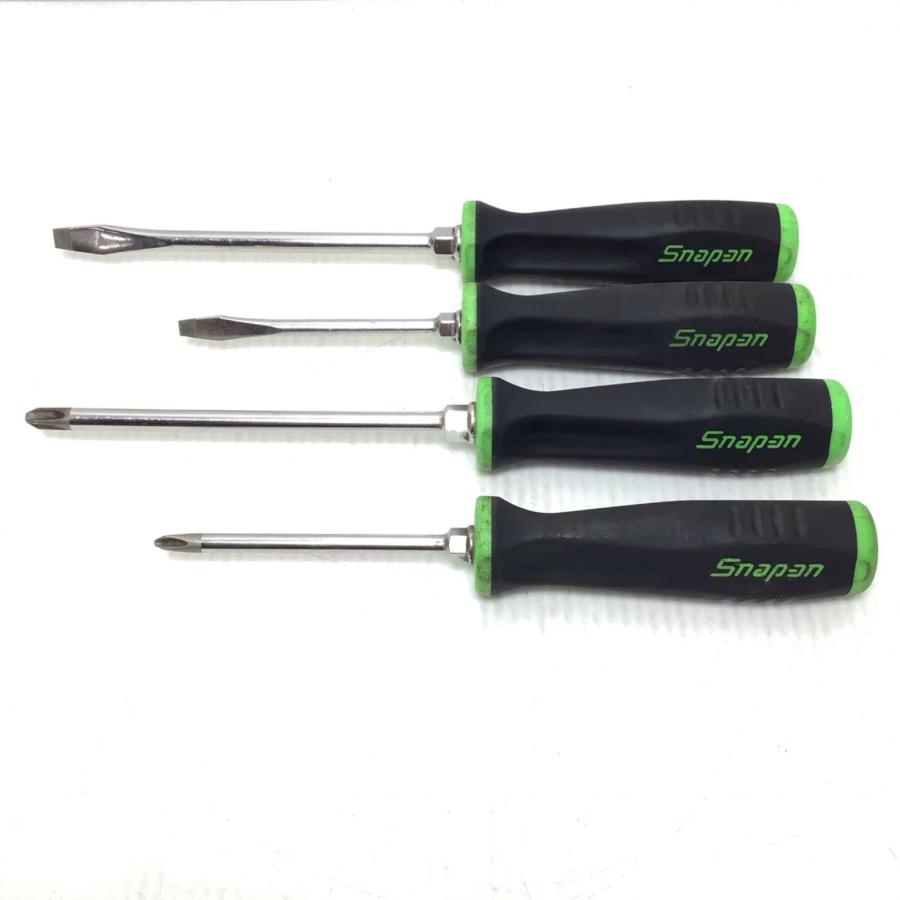 ΘΘSnap-on スナップオン ハンドツール ドライバー  程度B 4本セット SGDP63IRA ΘΘ Snap-on スナップオン ハンドツール ドライバー 程度B 4本セット
