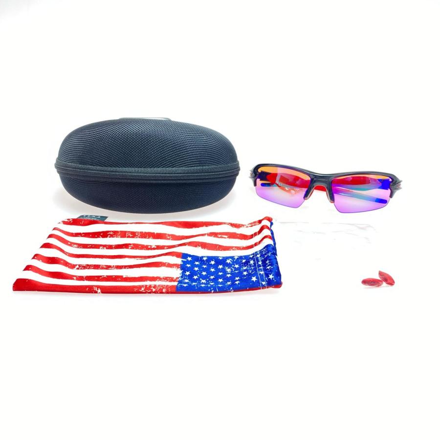 §§OAKLEY オークリー FLAK2.0/PRIZM 程度BC サングラス ブラック×レッド OAKLEY（オークリー） §§ FLAK2.0/PRIZM 程度BC サングラス ブラック