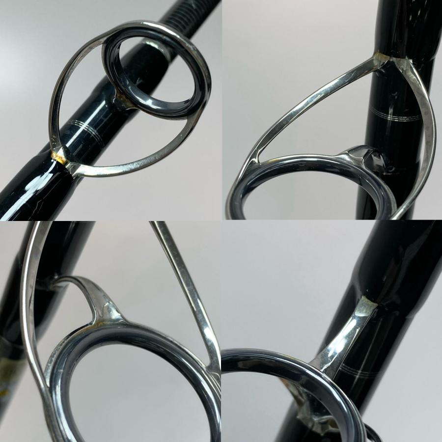 §§PALMS パームス サーフスターJカスタム ガイドクラック、茶サビ軽、グリップテカリ SFAJS-98X4H ルアーロッド 程度BC PALMS パームス サーフスターJカスタム ガイドクラック、茶サビ
