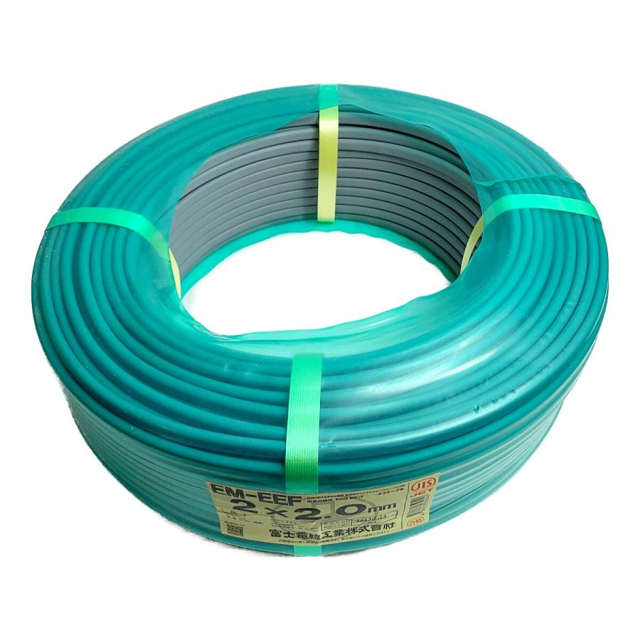 ♭♭ 富士電線 EM-EFF 2x2.0mm 電線 エコケーブル 100m 10.5kg 未使用 : リサイクルビッグバンヤフー店 - 通販 ...