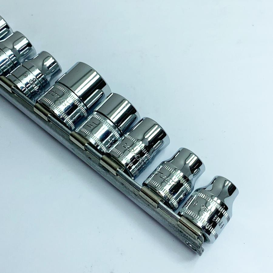 ♭♭ Snap-on スナップオン ソケット12本セット レール付 FS241/221 