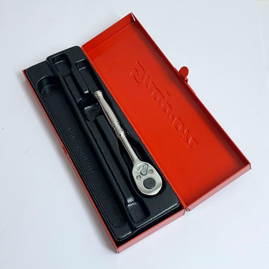 ♭♭ Snap-on スナップオン ミニラチェットハンドル メタルケース付き 