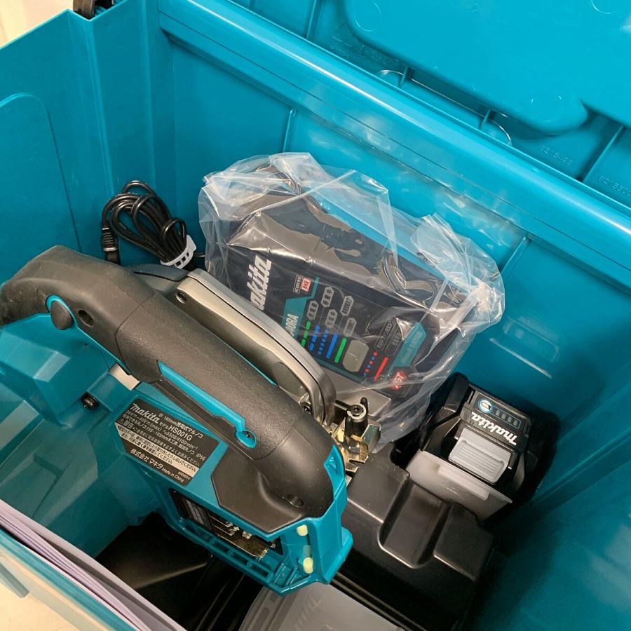 ♭♭ MAKITA マキタ 165mm 充電式丸ノコ 40V 鮫肌 充電器・充 ♭♭ MAKITA マキタ 165mm 充電式丸ノコ 40V 鮫肌 充電器・充