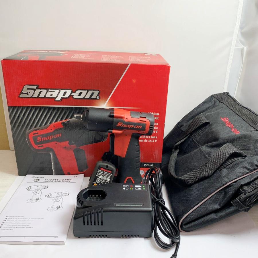 ♭♭ Snap-on スナップオン 充電式インパクトレンチ 充電器・充電池2個 