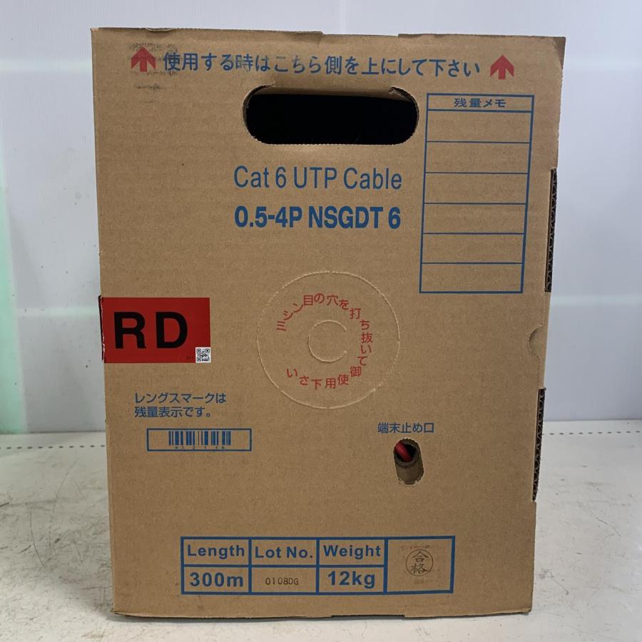 ♭♭ 日本製線 300m Cat6 UTPケーブル 0.5-4P NSGDT6 RED 未使用に近い : リサイクルビッグバンヤフー店 ...