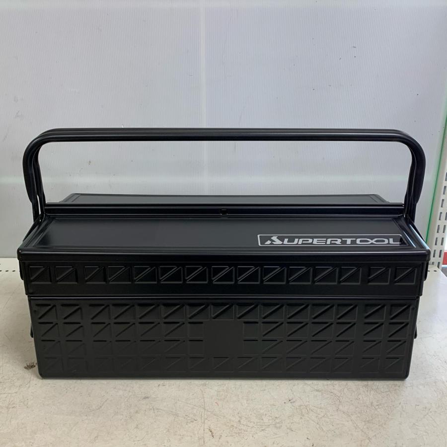 ♭♭ SUPERTOOL プロ用両開き工具セット S5000DS ブラック 目立った傷