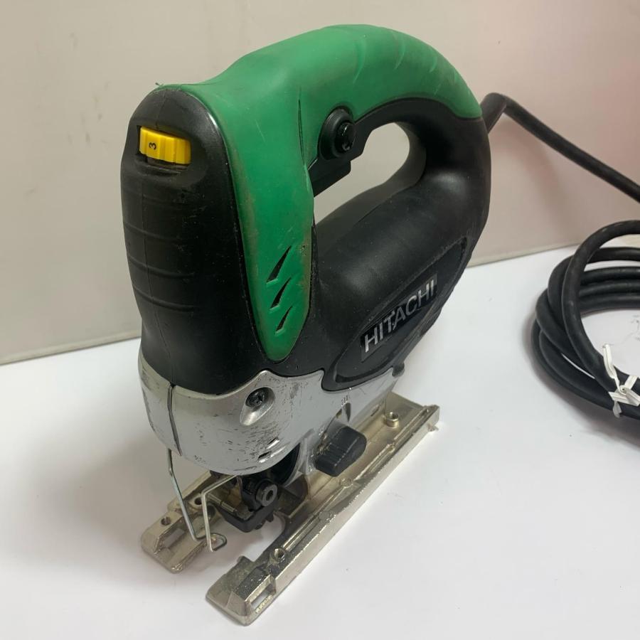 ♭♭HITACHI 日立 90mm 電子ジグソー　本体のみ CJ90VST グリーン ♭♭ HITACHI 日立 90mm 電子ジグソー 本体のみ CJ90VST グリーン やや